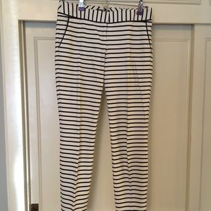 Express Columnist ankle pants Black & white stripe